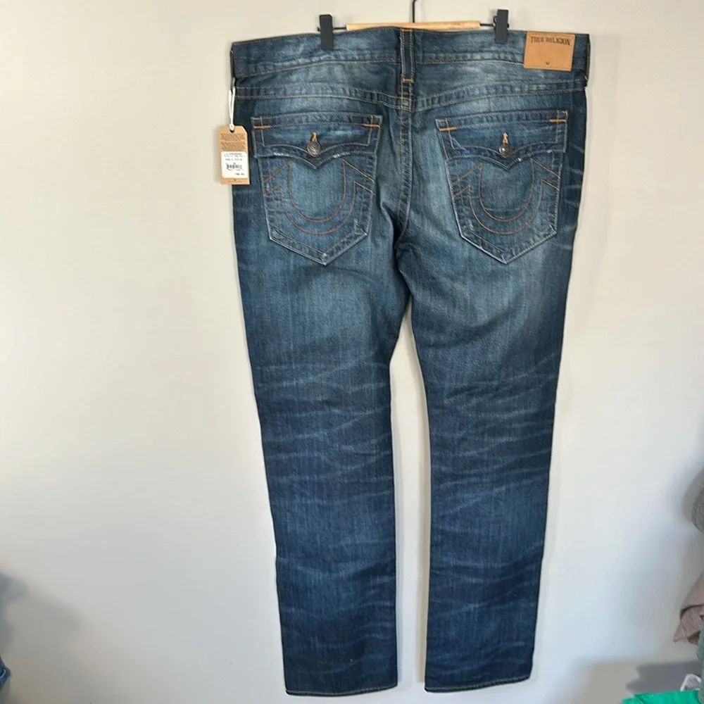 True Religion Men’s Geno Relaxed‎ Slim Dark Wash Jeans Sz 40 Urban Dweller